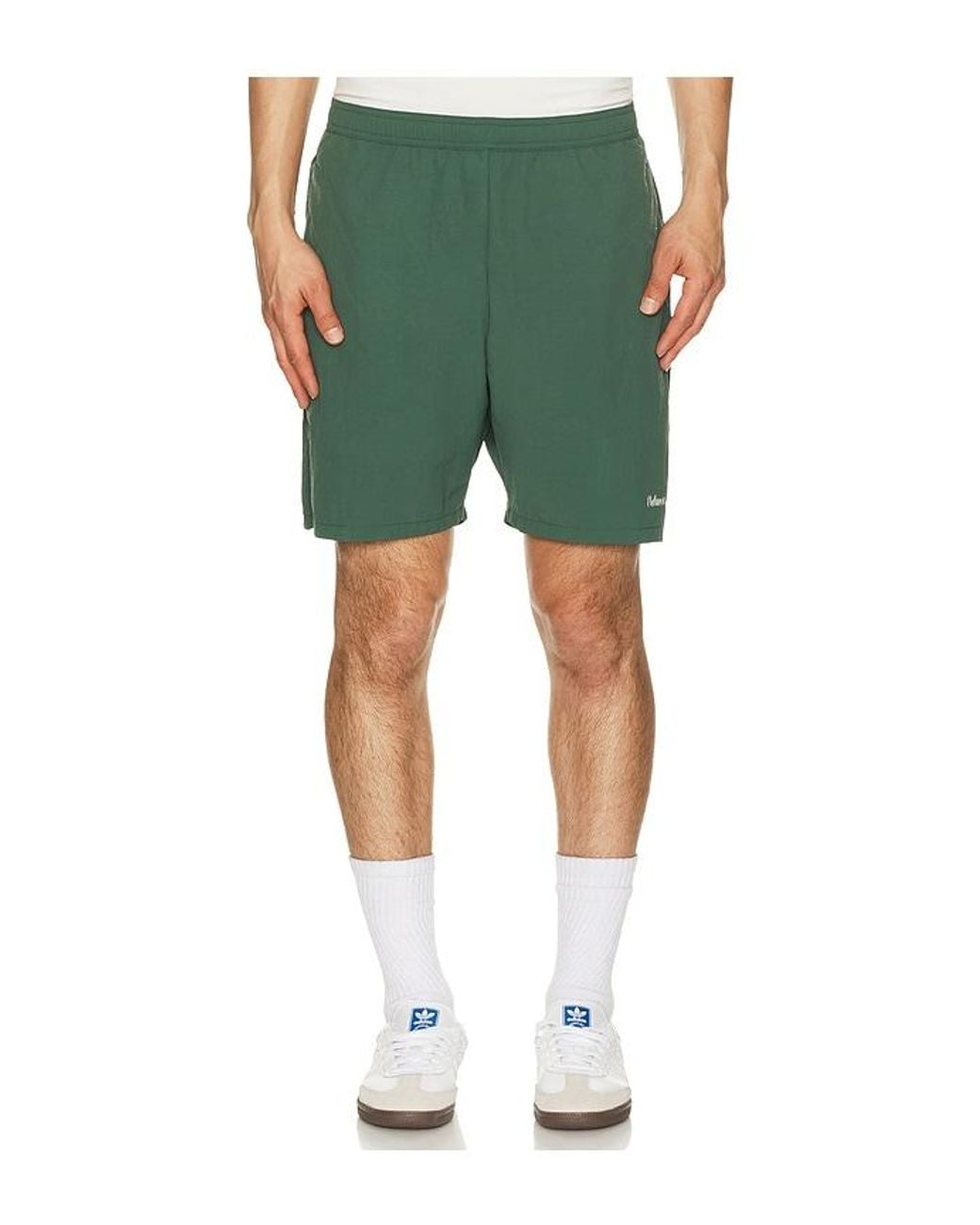 Palmes Green Stitch Tennis Shorts for men