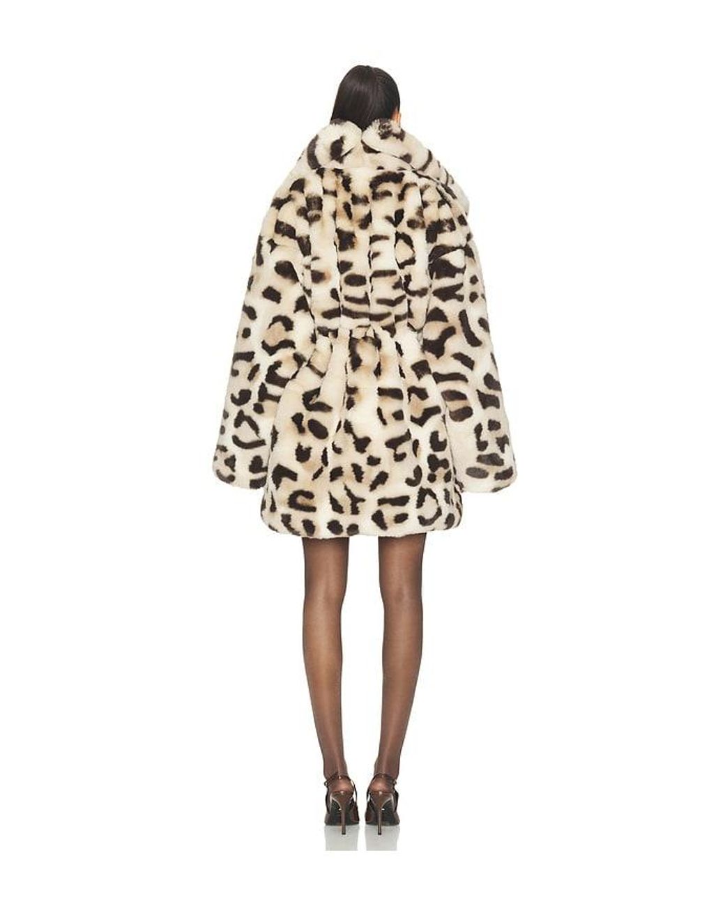 Norma Kamali White Teddy Bear Car Coat