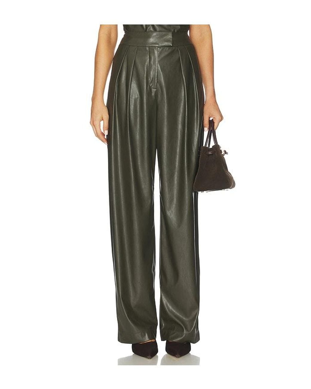 The Sei Green Double Pleat Trouser