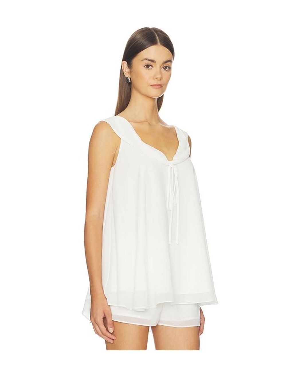 Amanda Uprichard White Polly Top