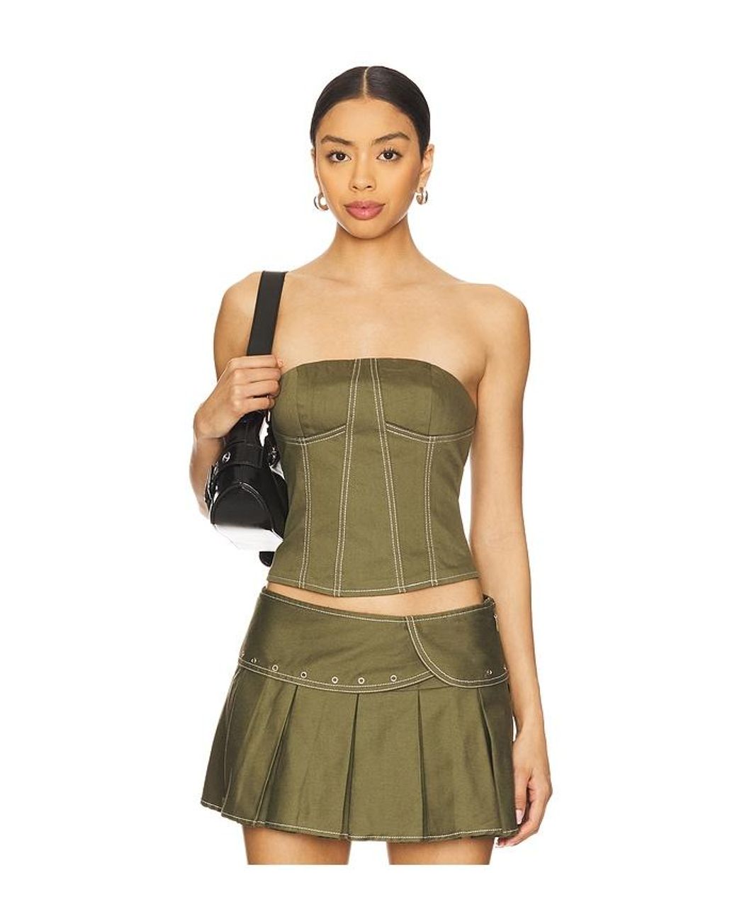 BY.DYLN Green X Revolve Jenna Corset