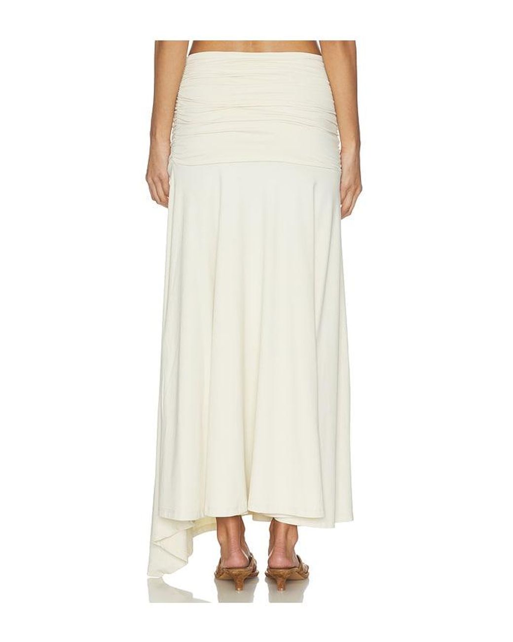Susana Monaco White Gathered Skirt
