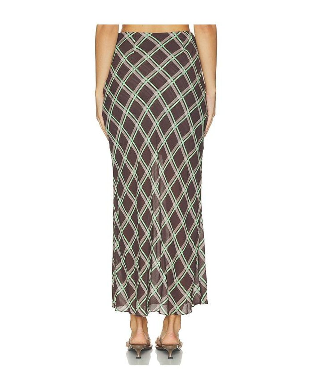 ALIGNE Multicolor Yvonne Check Maxi Skirt