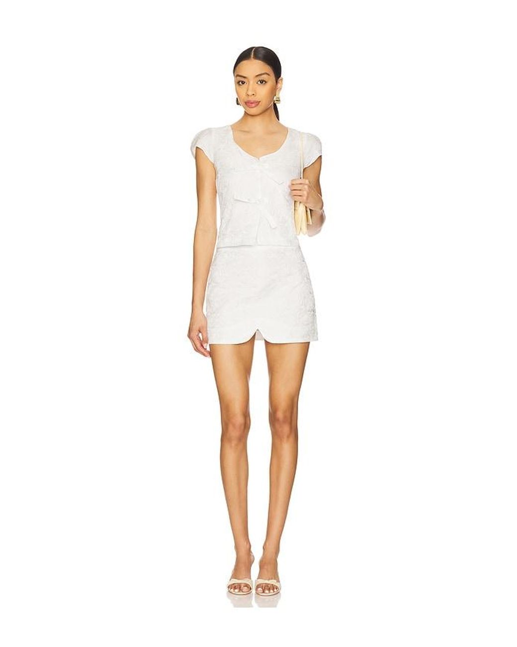 Amanda Uprichard White Bryant Skirt