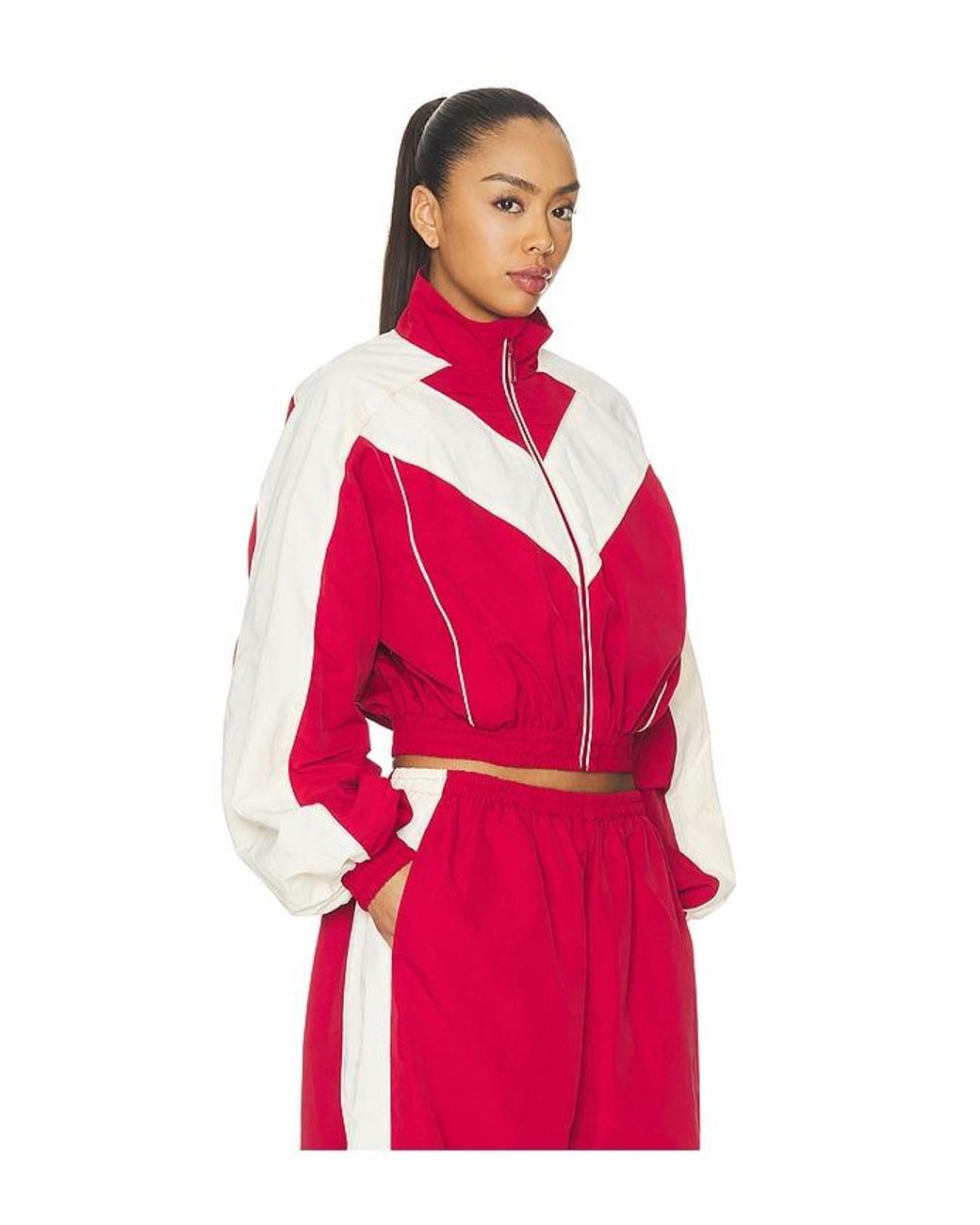 Ronny Kobo Red Brenton Cropped Jacket