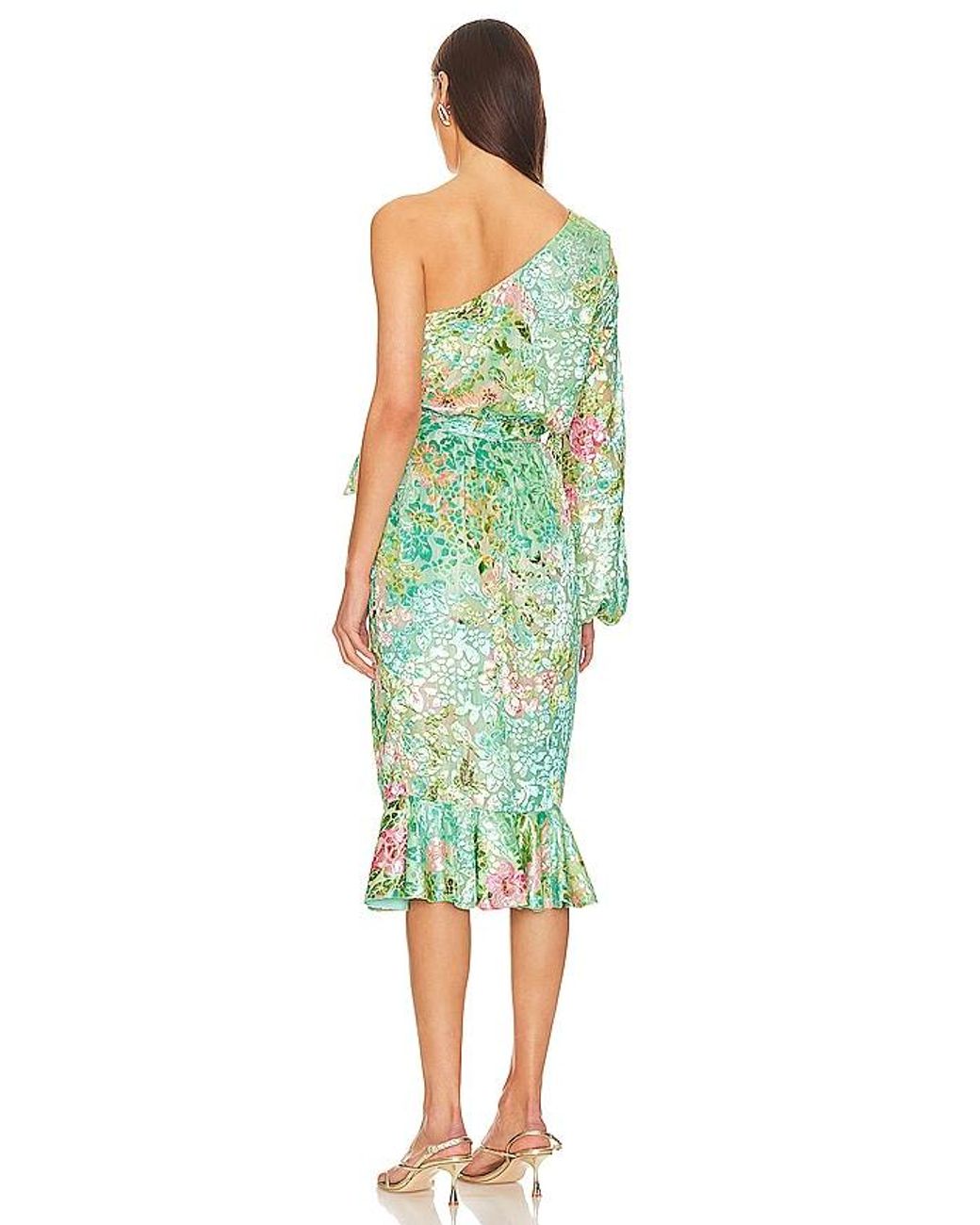 Hemant & Nandita Green X Revolve Veena Midi Dress