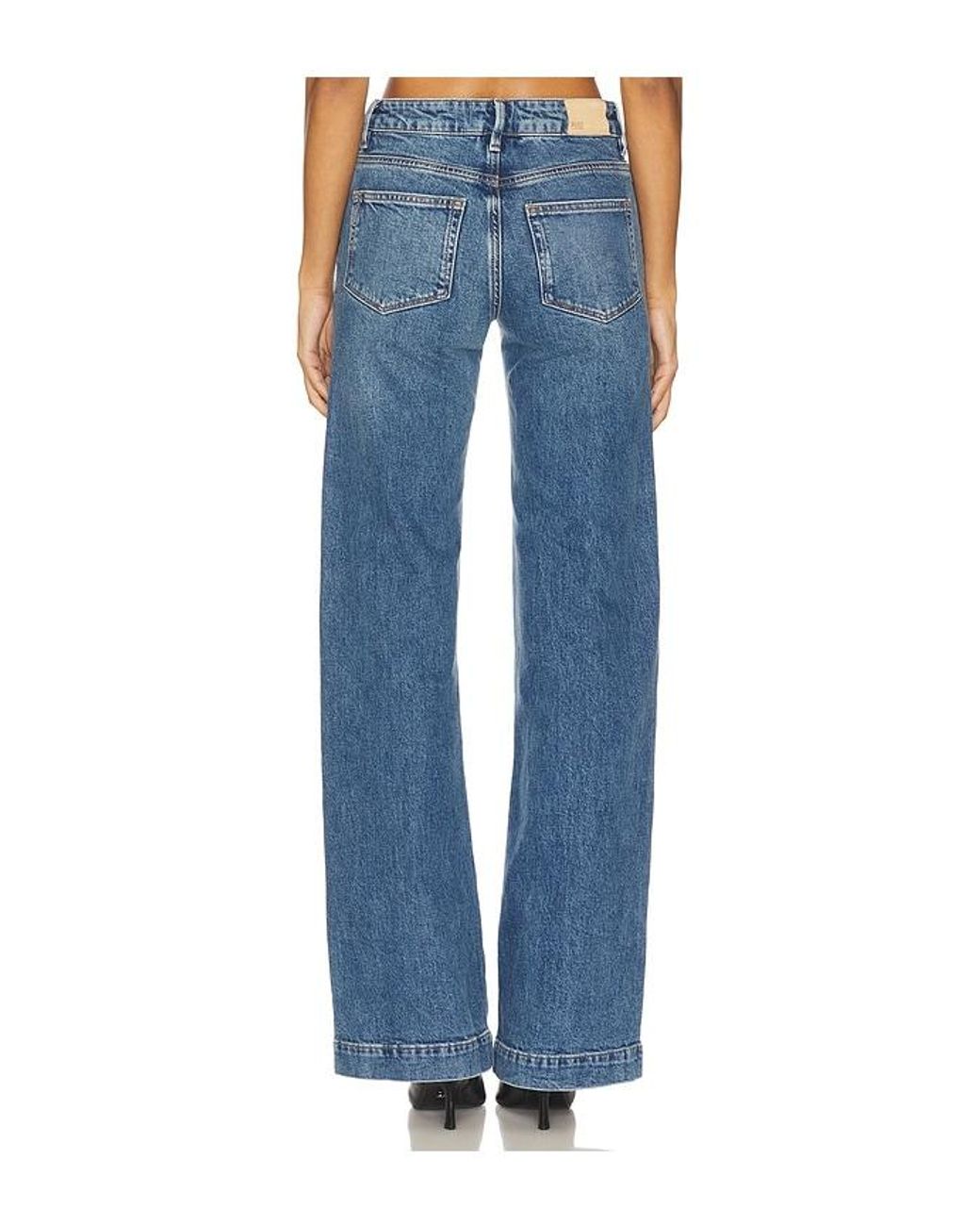 PAIGE Blue Leenah Wide Leg Jeans