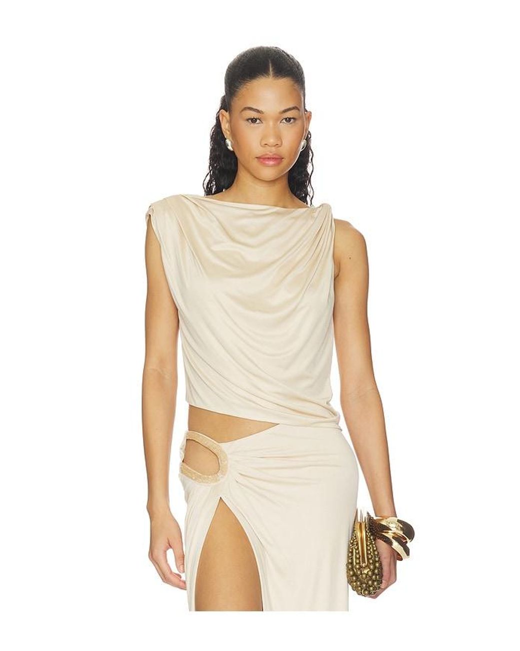 MAY MASHIAH Natural Rylee Top