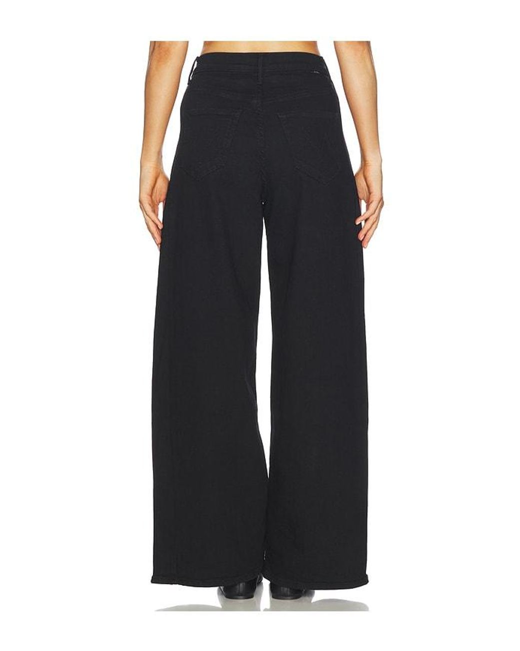 Mother Black The Pipe-Dream Zip Sneak Jeans
