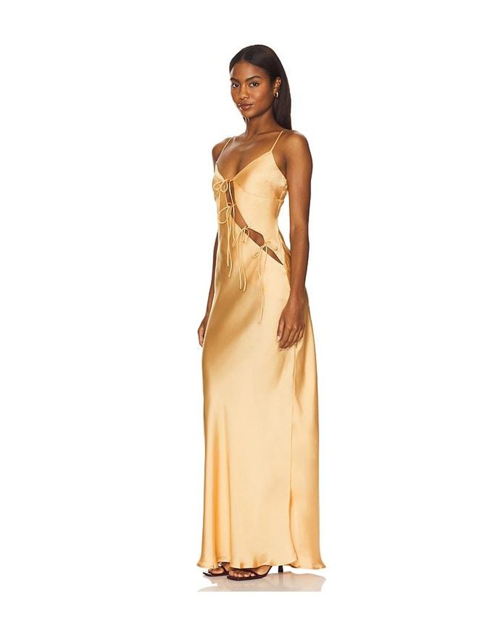 Lioness About A Girl Maxi Dress in Natural | Lyst
