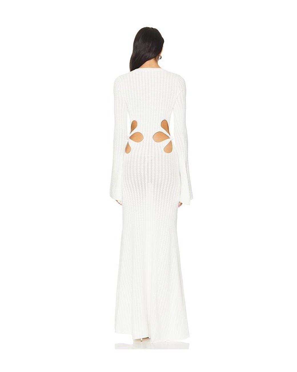 SAU LEE White X Revolve Destiny Knit Dress