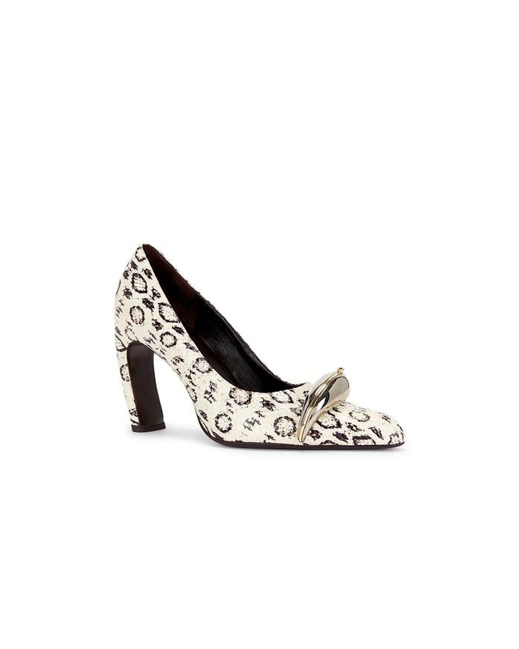 Tory Burch White Pierced Xl Heel