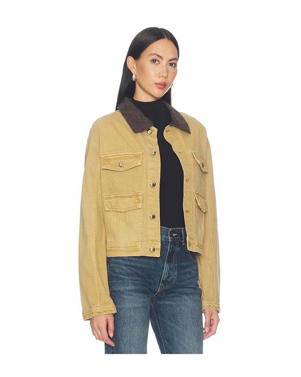 DL1961 Blue Boxy Denim Jacket