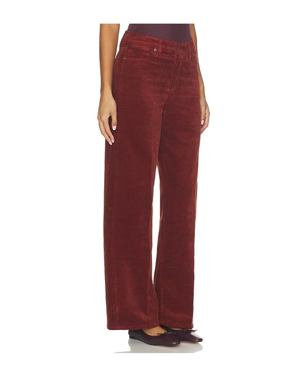 FRAME Red Le Slim Palazzo Pant