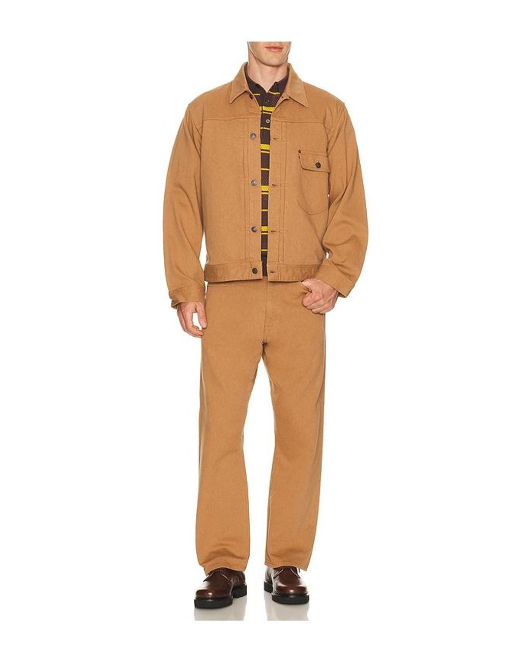 Beams Plus Hosen 5 in Brown für Herren