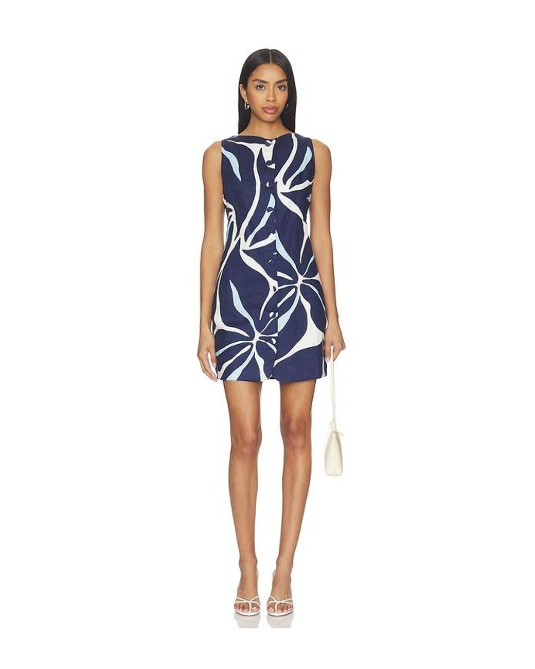 Cala De La Cruz Blue Rhoda Dress