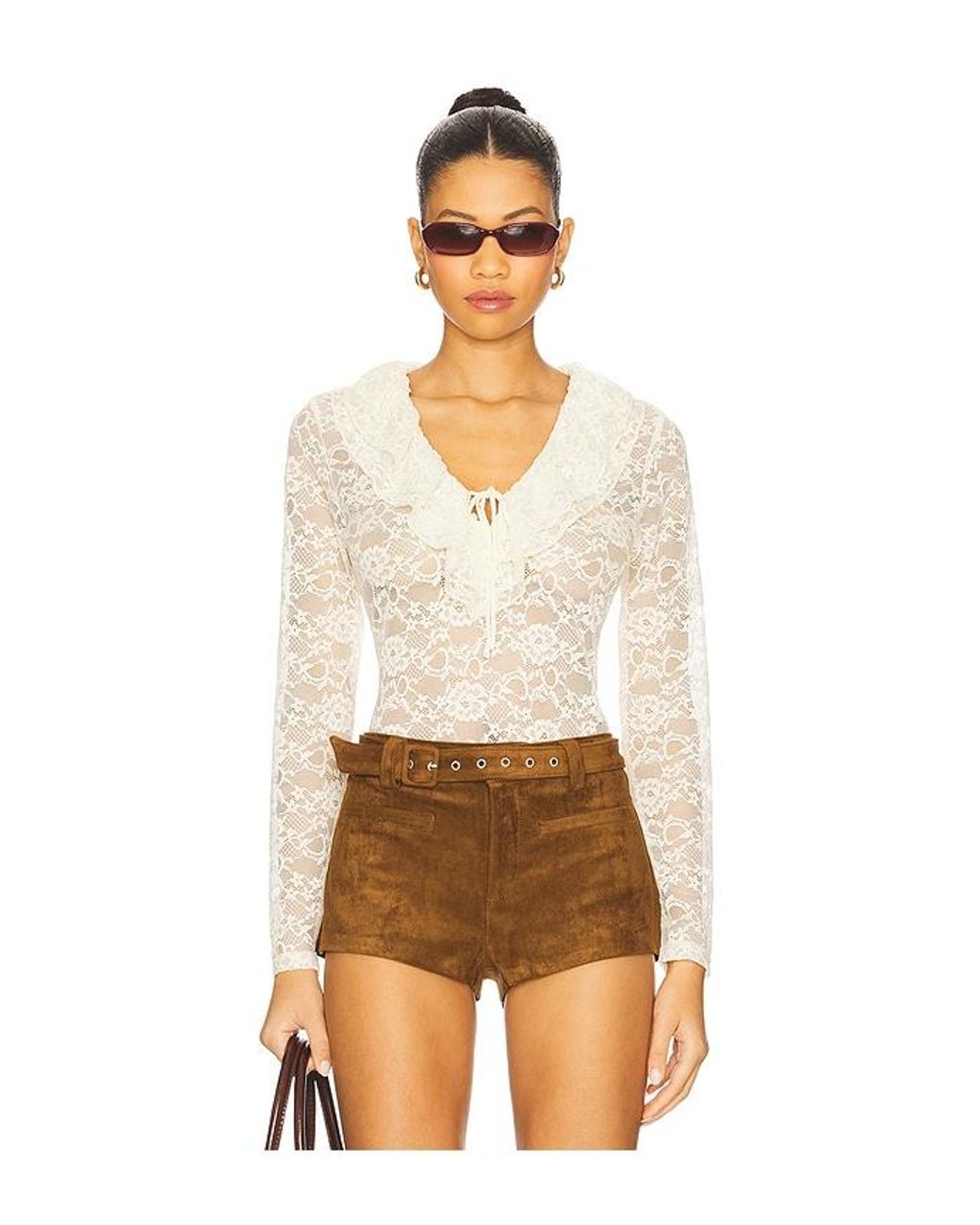 Steve Madden Natural Elvie Top