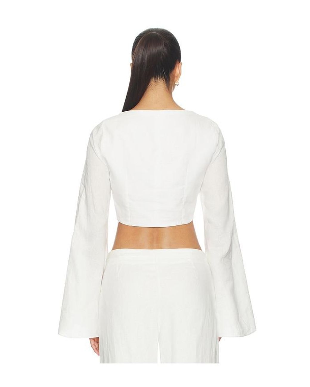 AZULU White Amelie Top