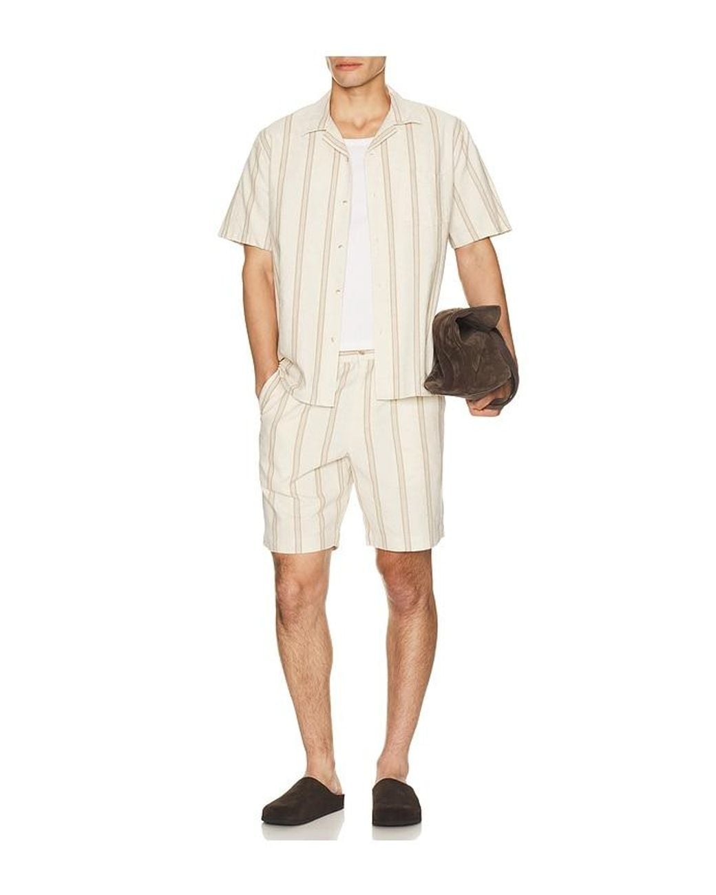 Vince Natural Cove Stripe Short for men