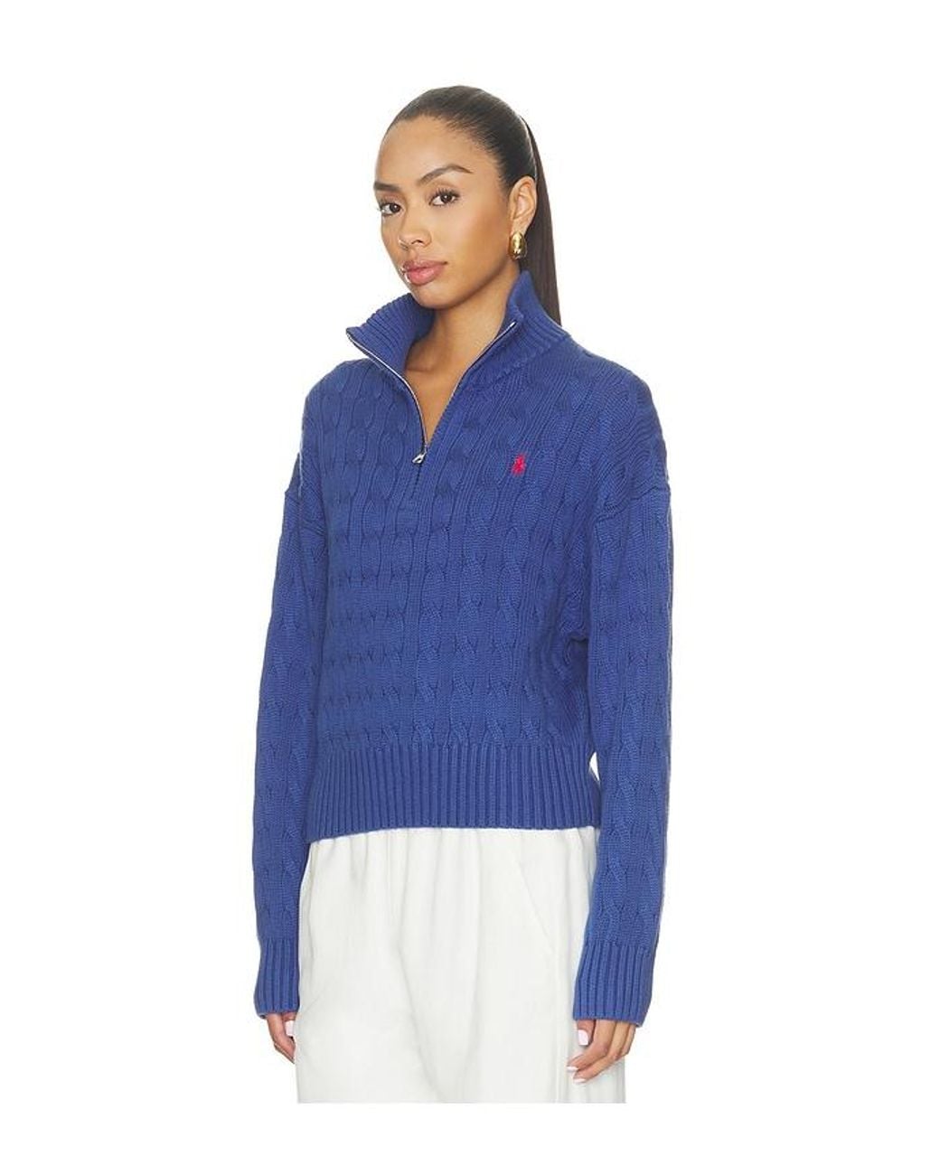 Polo Ralph Lauren Blue Cotton Long Sleeve Pullover