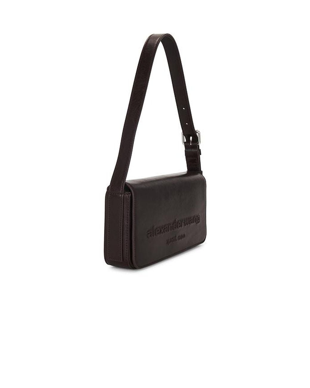Alexander Wang Black Punch Flap Shoulder Bag