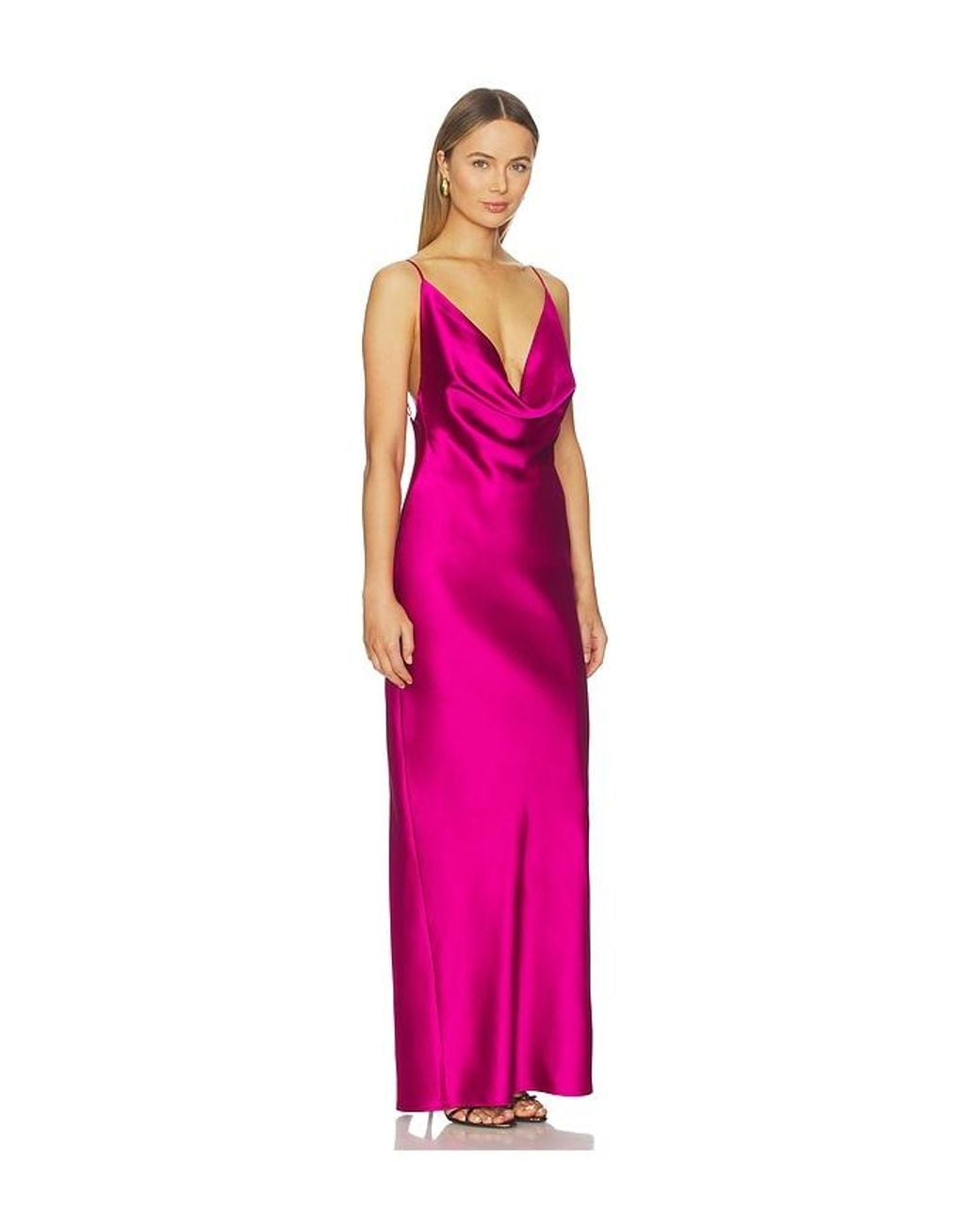Nookie Pink Valerie Drape Gown