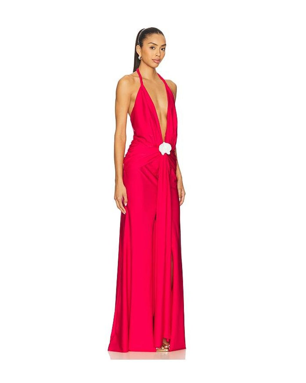 Shani Shemer Red Olesia Maxi Dress