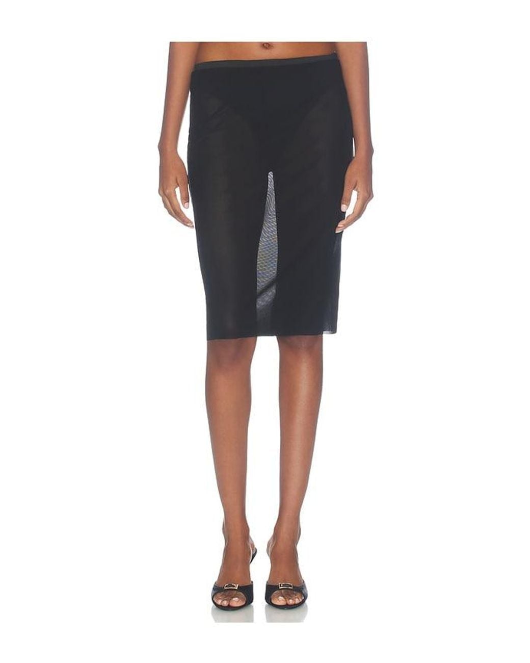 ALL THE WAYS Black Beth Midi Skirt