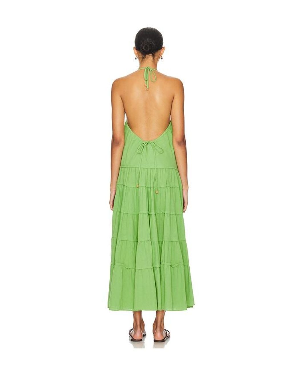 Free People Green X Free-Est Somewhere Sunny Maxi Dress