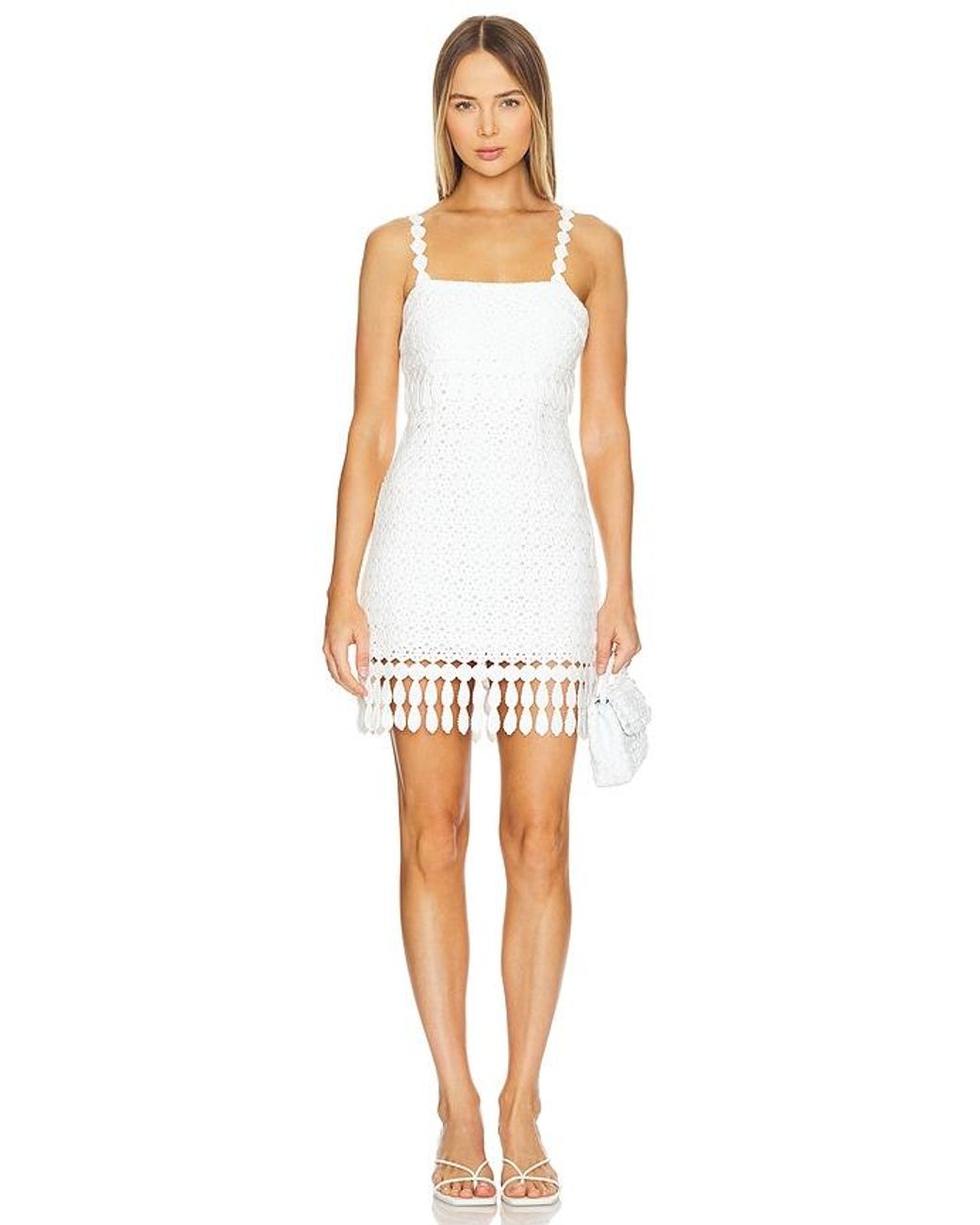 Saylor White Caitriona Mini Dress
