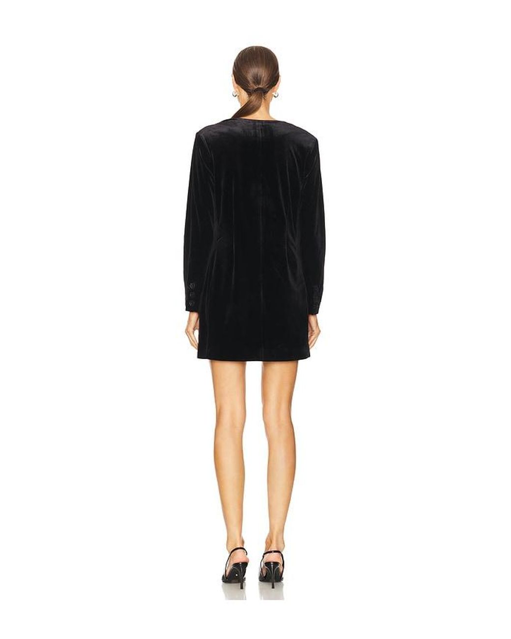 Sanctuary Black Velvet Blazer Dress
