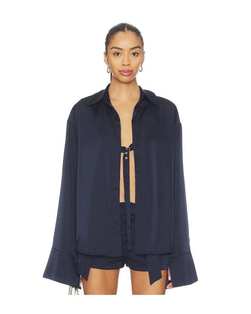 BY.DYLN Blue X Revolve Andi Shirt