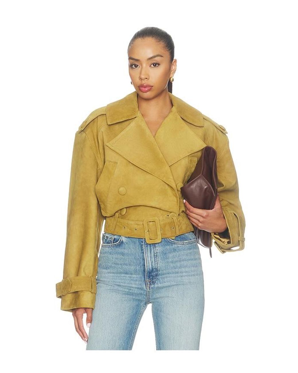 retroféte Blue Rubee Suede Coat