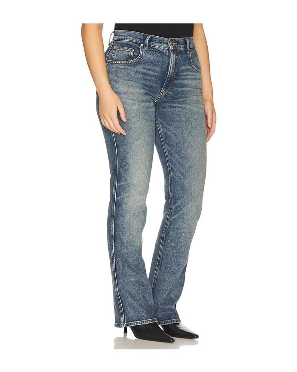 GOOD AMERICAN Blue Good Standard Bootcut Jeans