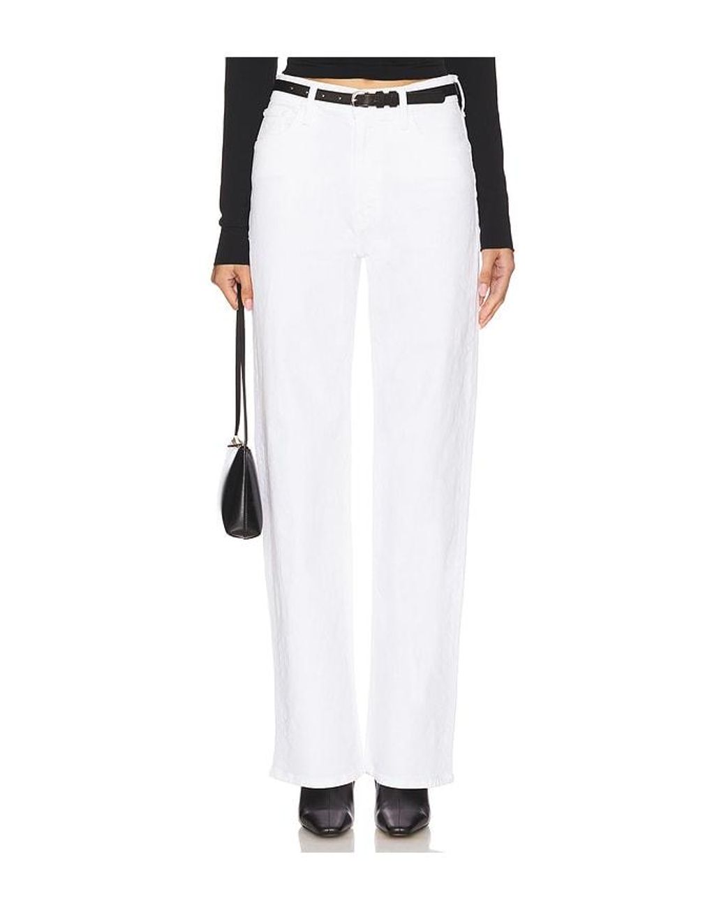 Mother Black The Dodger Sneak Jeans