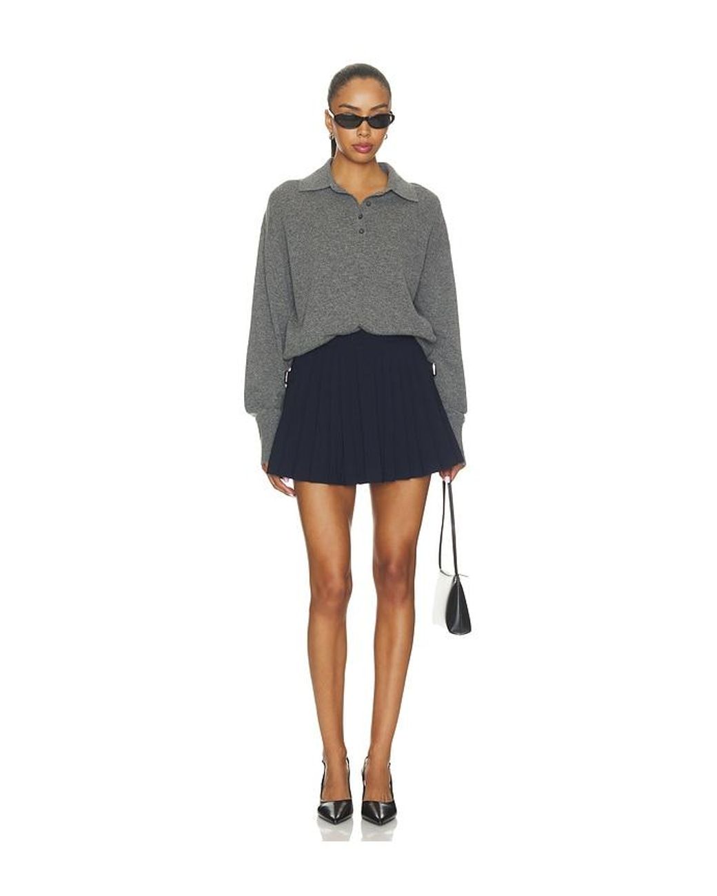 Elodie the Label Blue Clairette Pleated Skirt