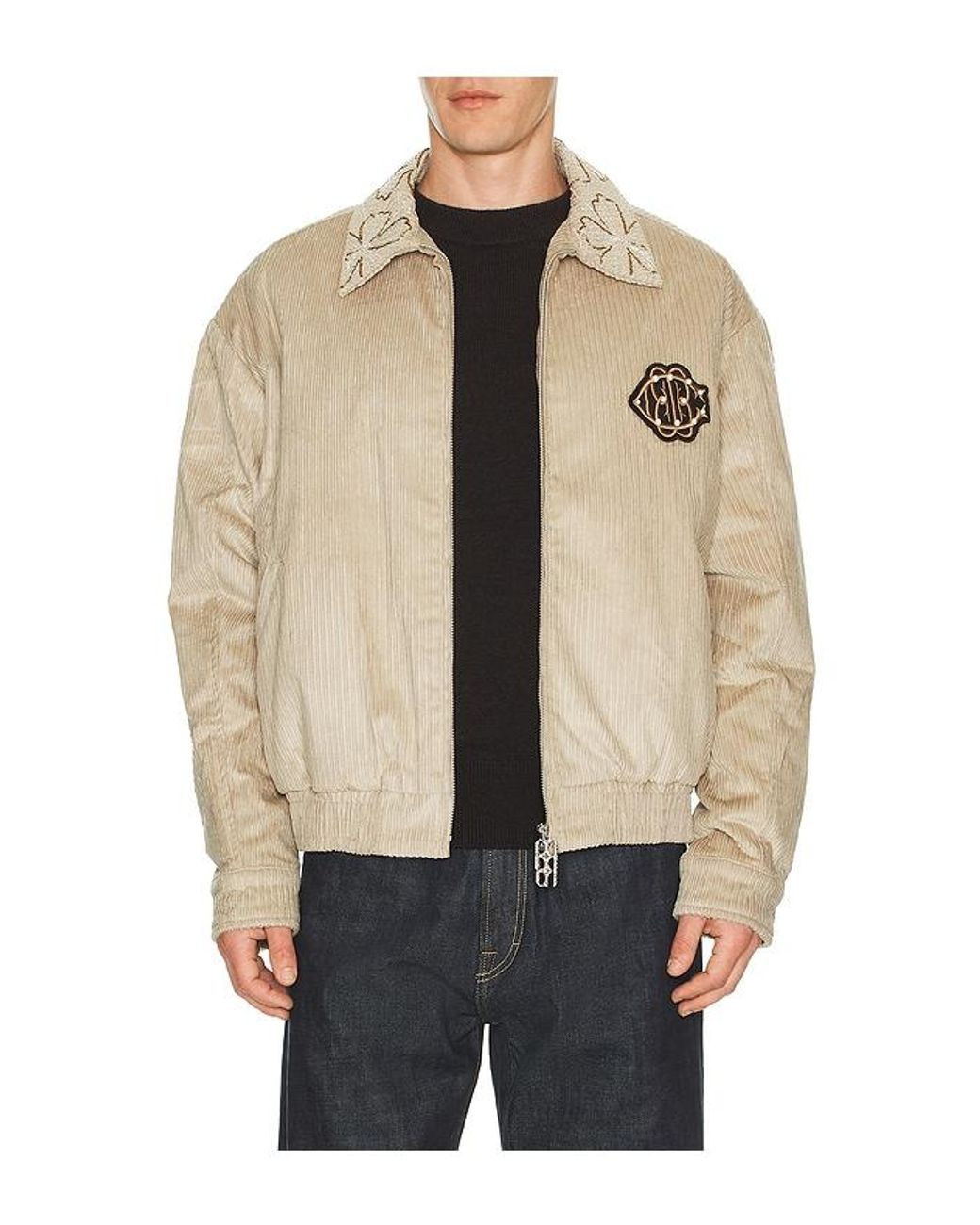 BIRTH OF ROYAL CHILD Brown Corduroy Castle Jacket for men