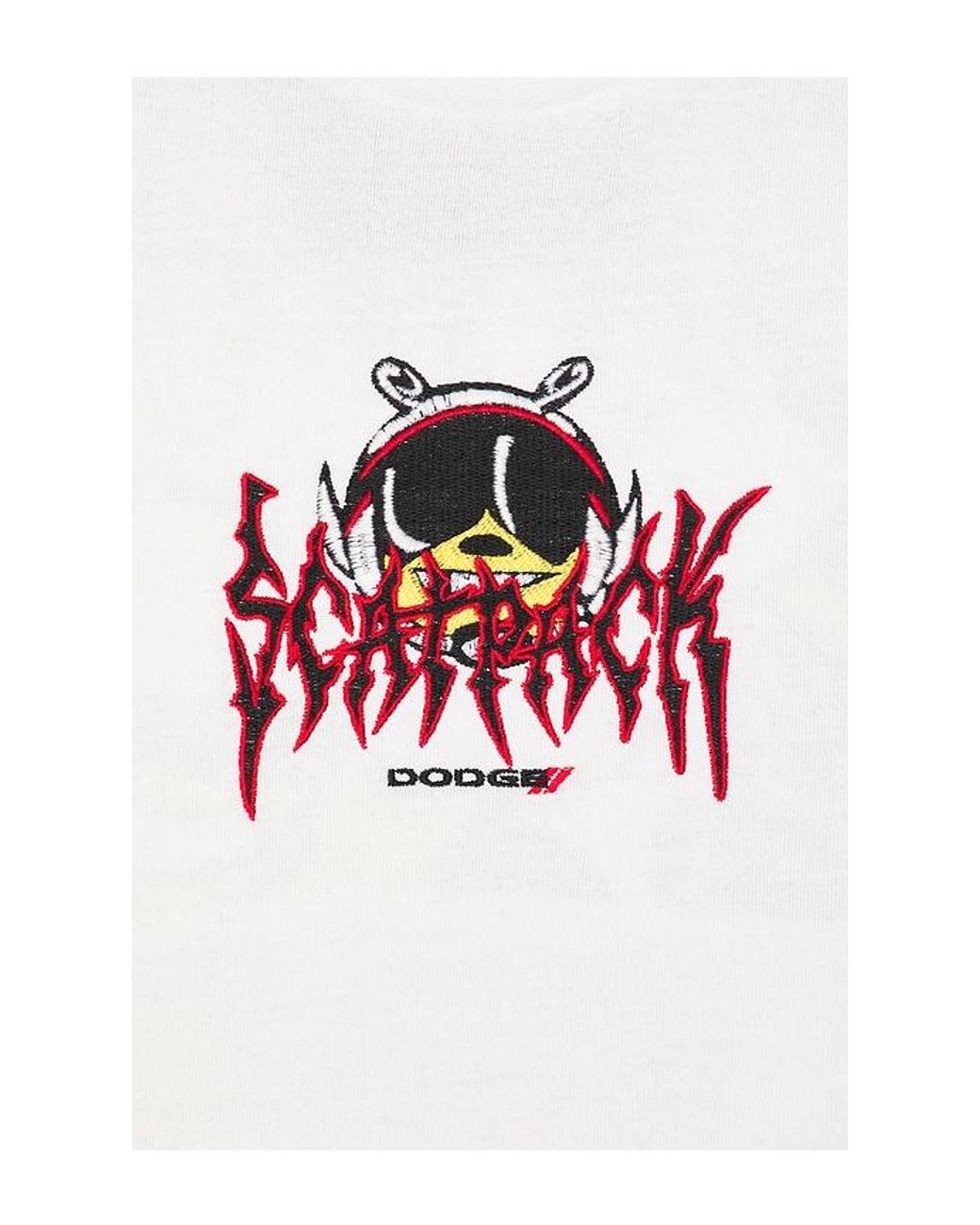 Reason White Dodge Scatpack Tee for men