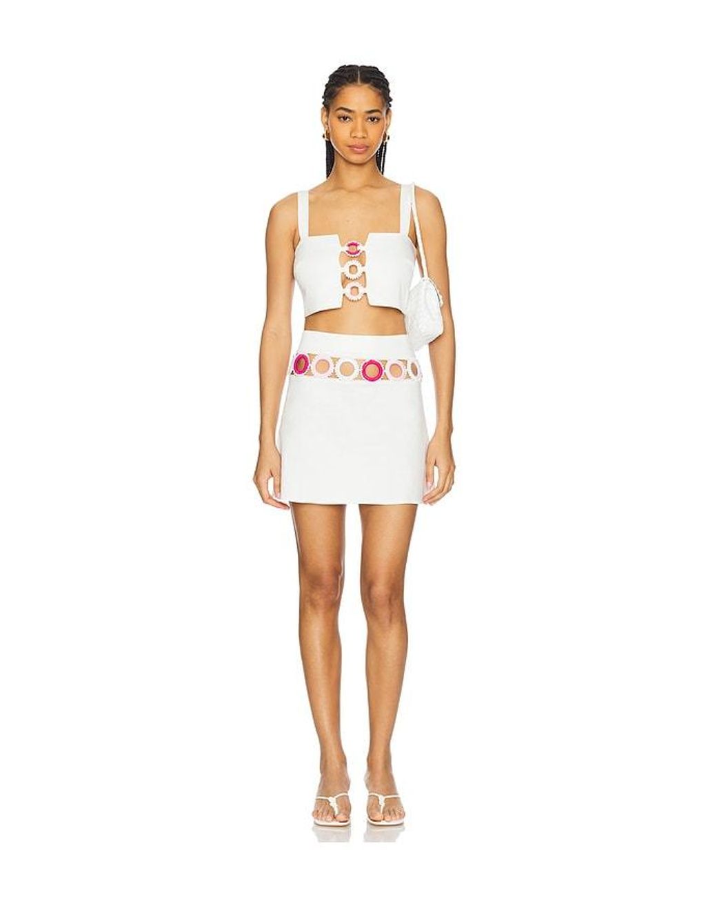 MY BEACHY SIDE White X Revolve Square Neck Crop Top