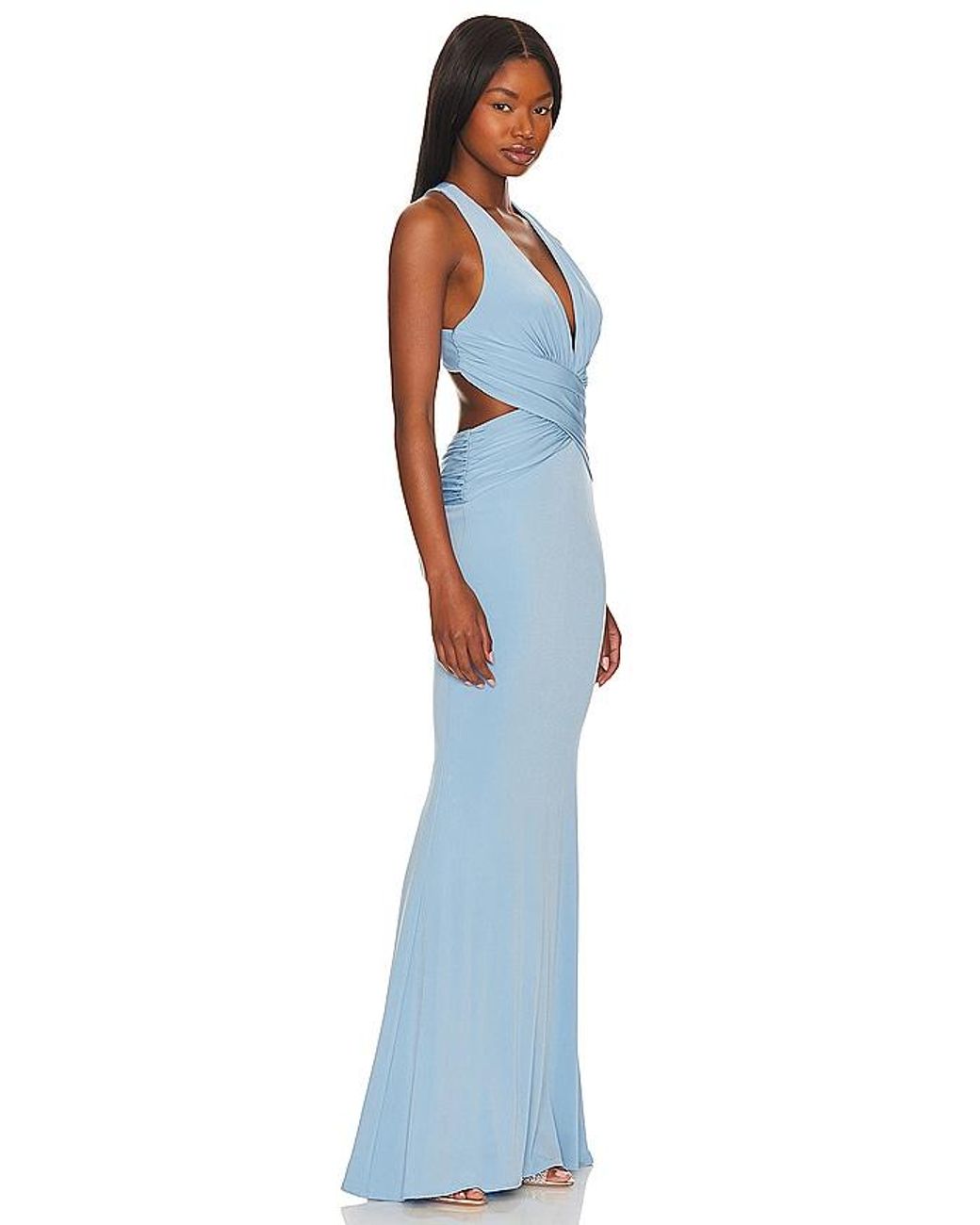Katie May Blue X Revolve Secret Agent Gown