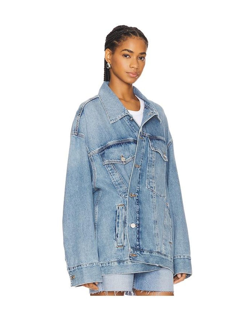 Agolde Blue Jacke Reworked Wayne