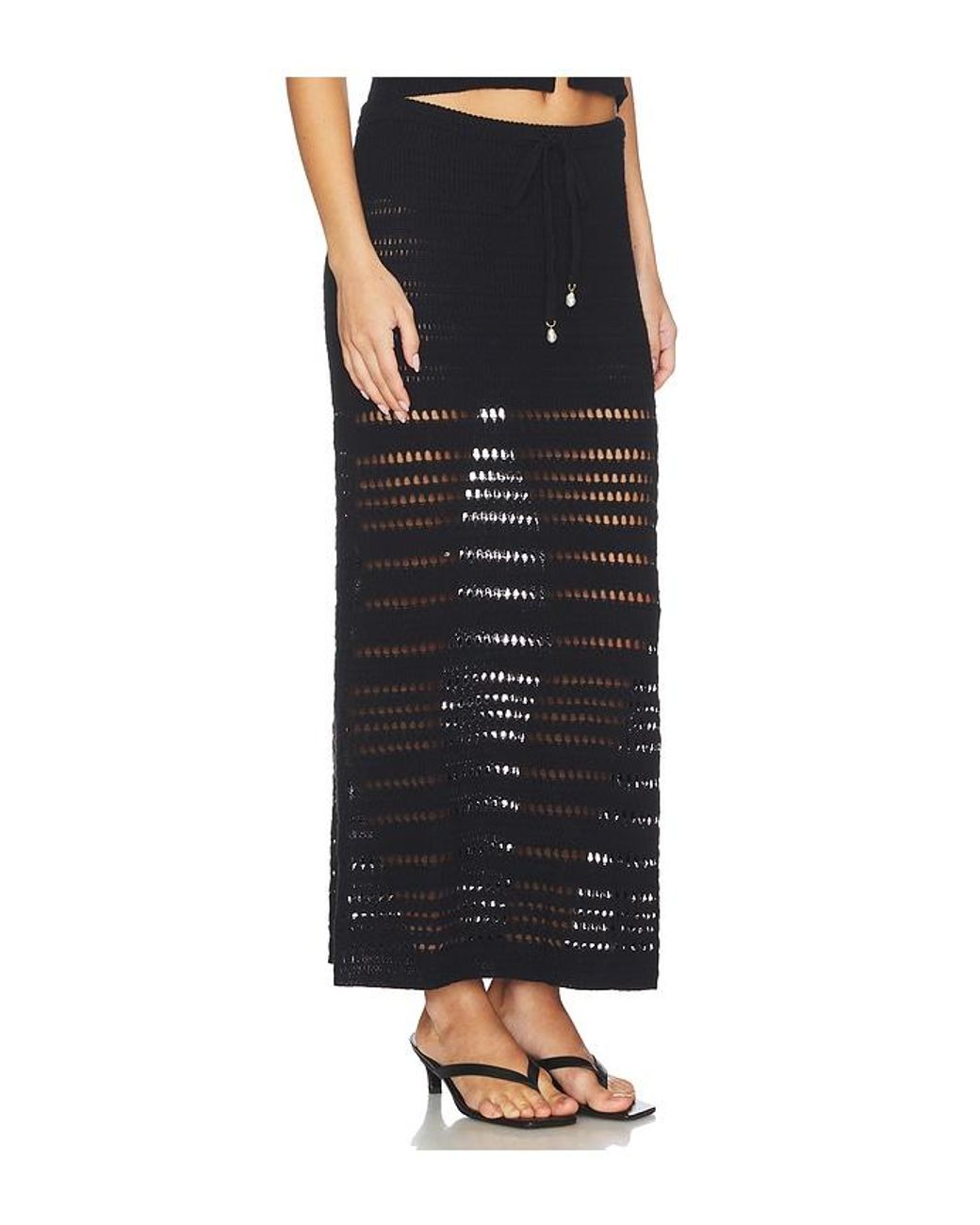 LSPACE Black Tula Skirt