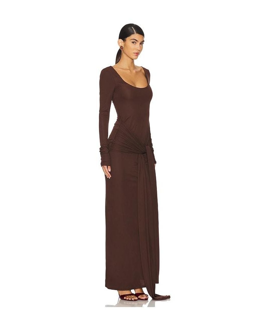 Lovers + Friends Brown Quinn Gown