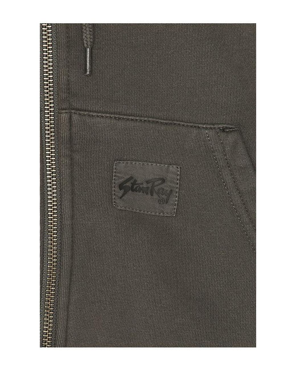 Stan Ray Gray Patch Zip Hoodie for men