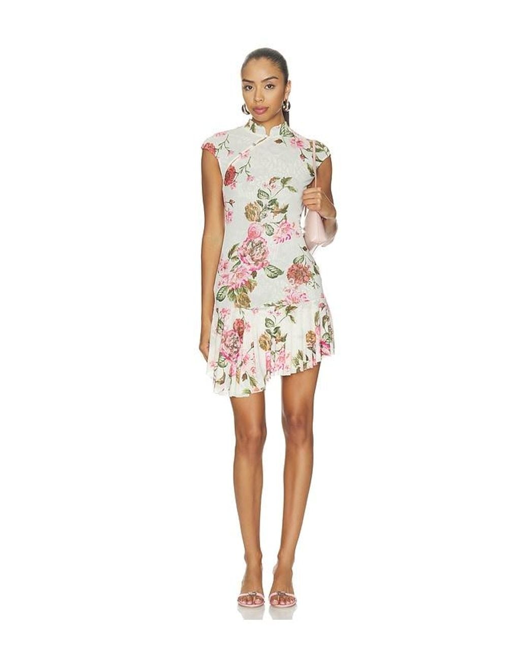 AFRM White Lorraine Dress