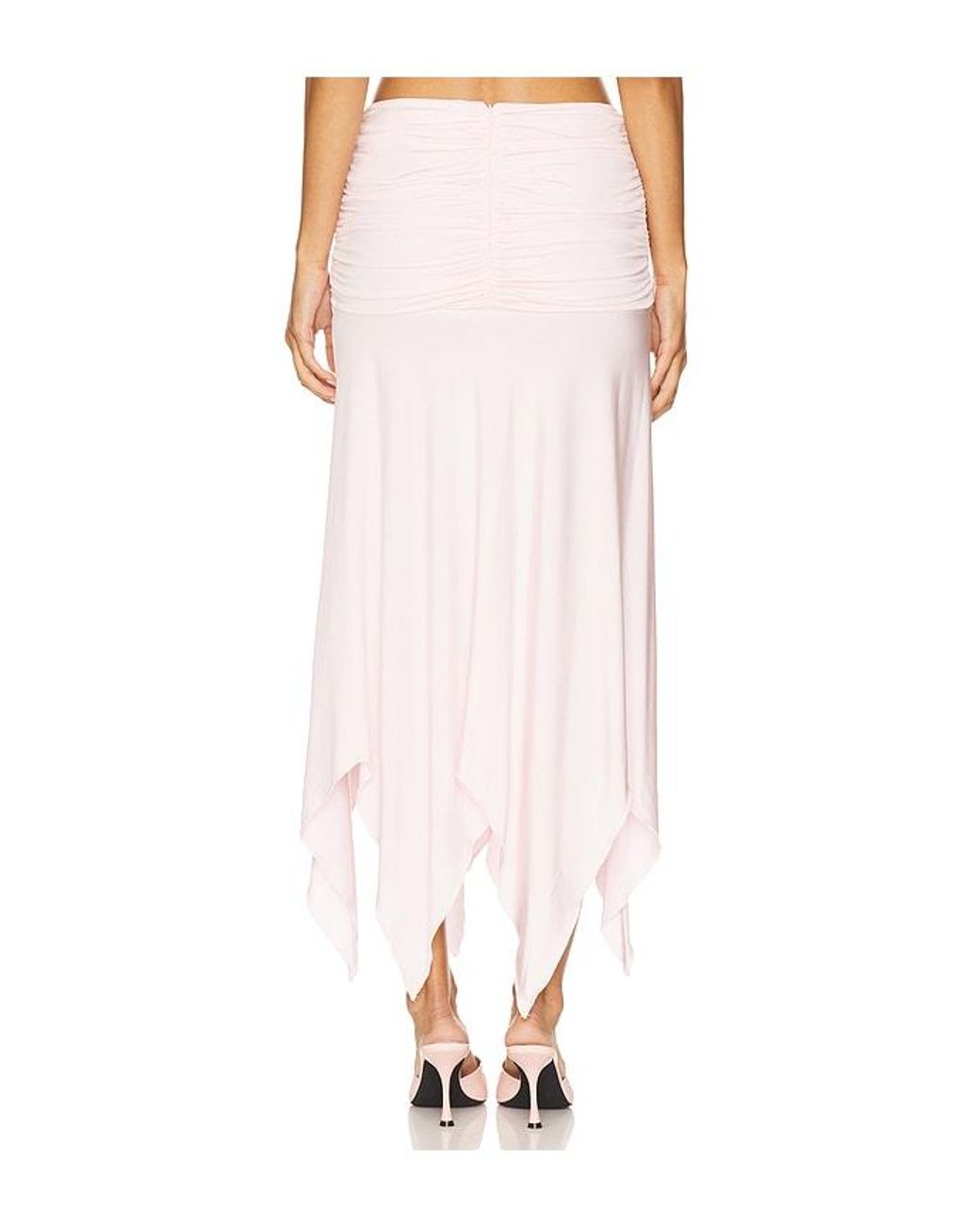 Lovers + Friends White Surya Midi Skirt