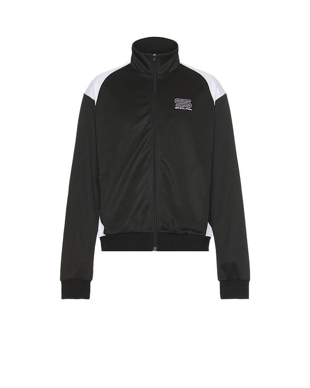 Sinclair Global Black Tech Logo Track Jacket for men