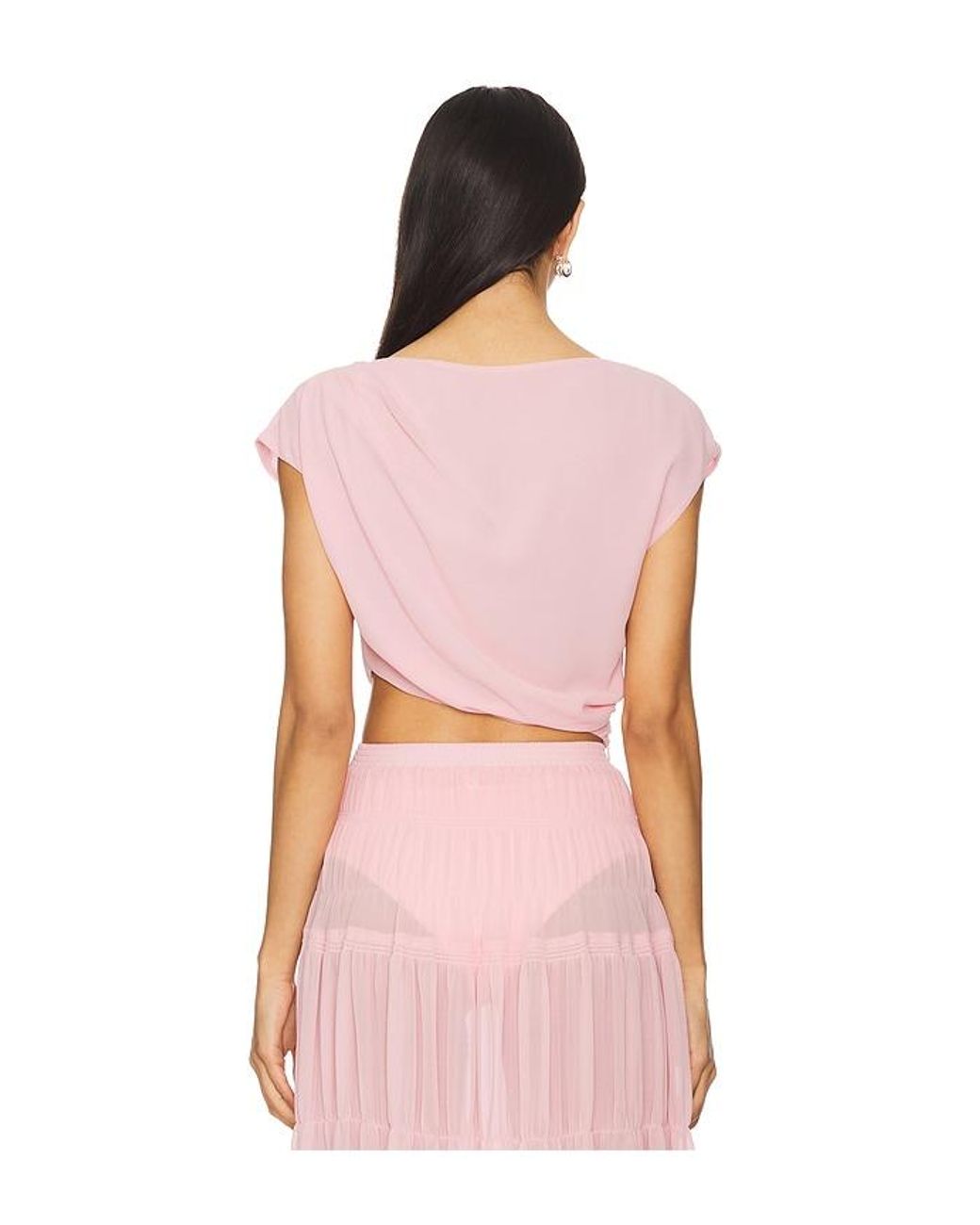 Camila Coelho Pink Yara Crop Top