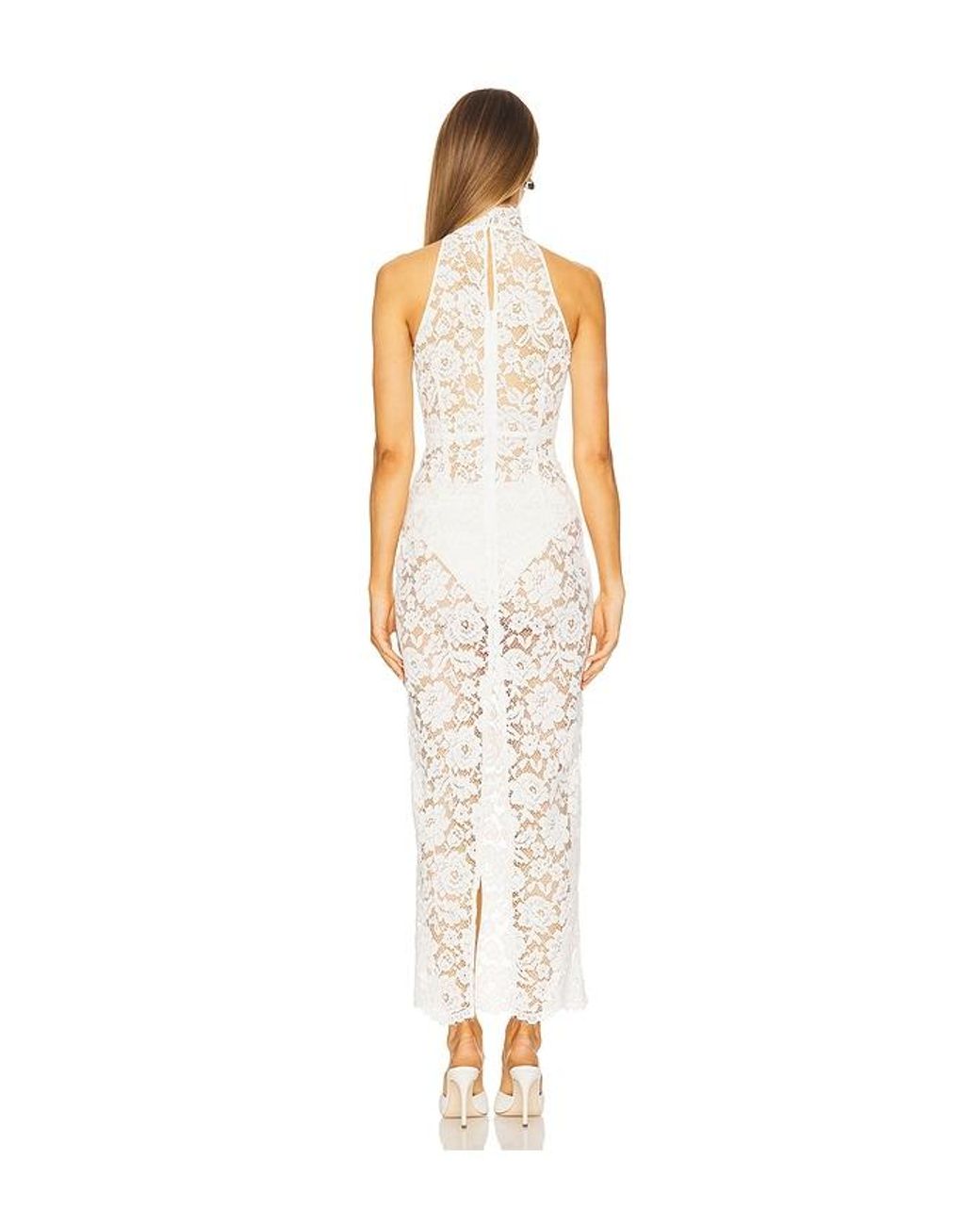 Amanda Uprichard White Brynley Maxi Dress