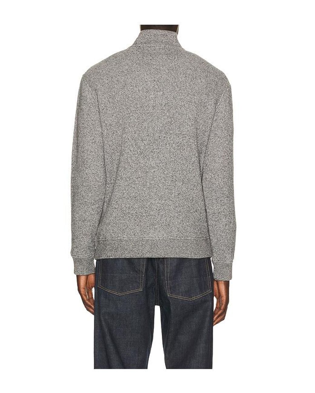 Vince Gray Quarter Zip Sweater for men
